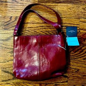 Margaret Ahearn, for Go Fish, NYC Nolita  indie designer red leather bag